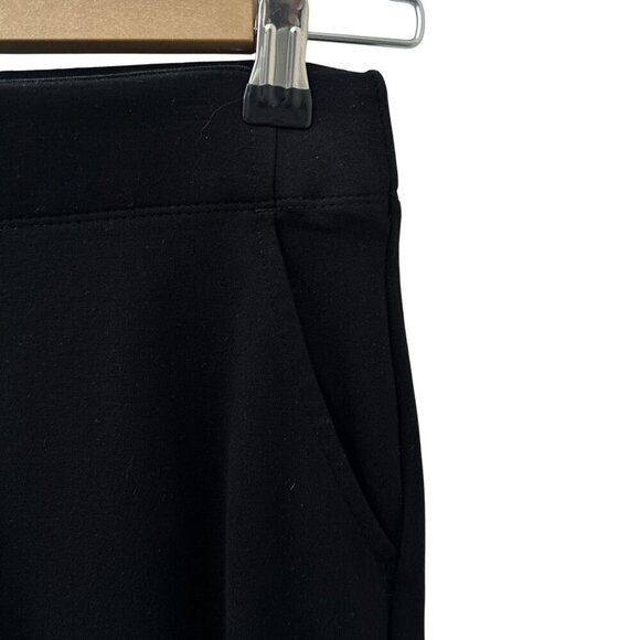 Max Studio Easy Wide‎ Leg Black Pull on Stretch Yoga Dress Pants Women XS - Picture 3 of 13